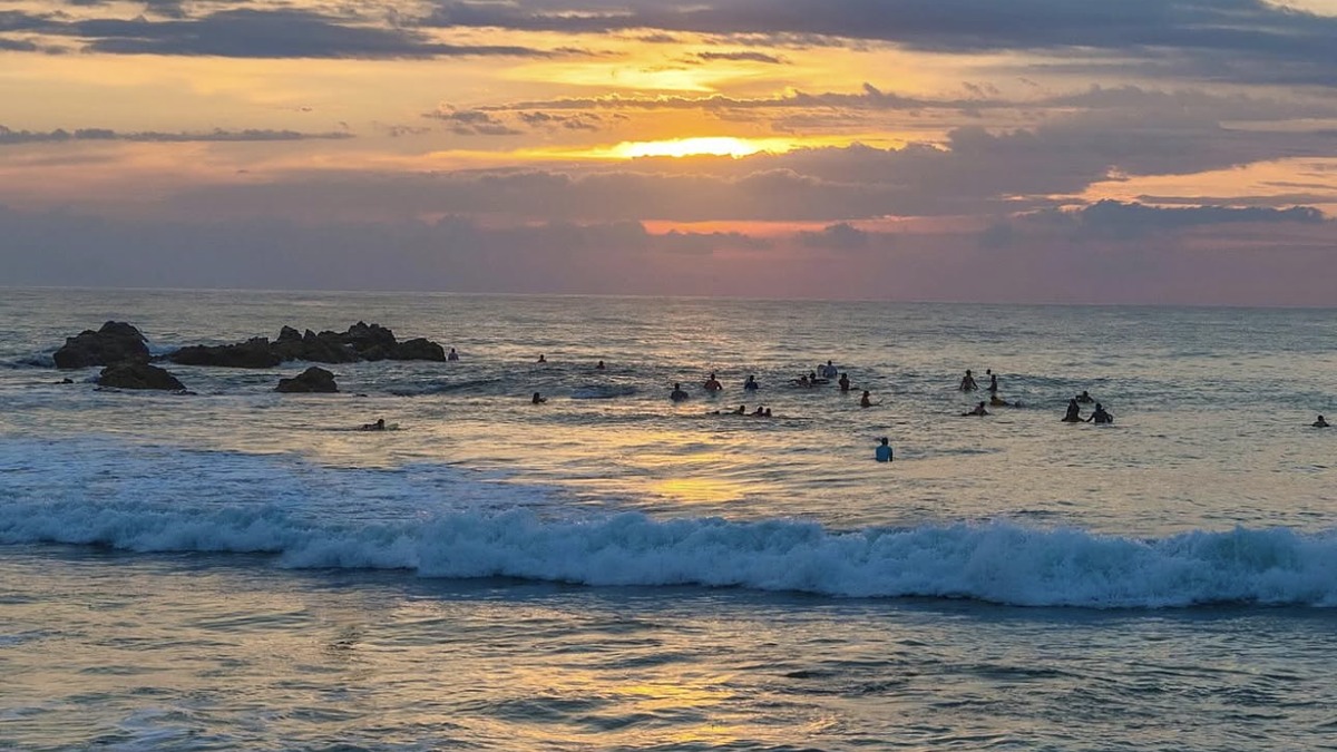 Playa Zicatela in Puerto Escondido with the famous Mexican Pipeline waves